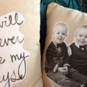 Boys Pillow by Girl in the Garage