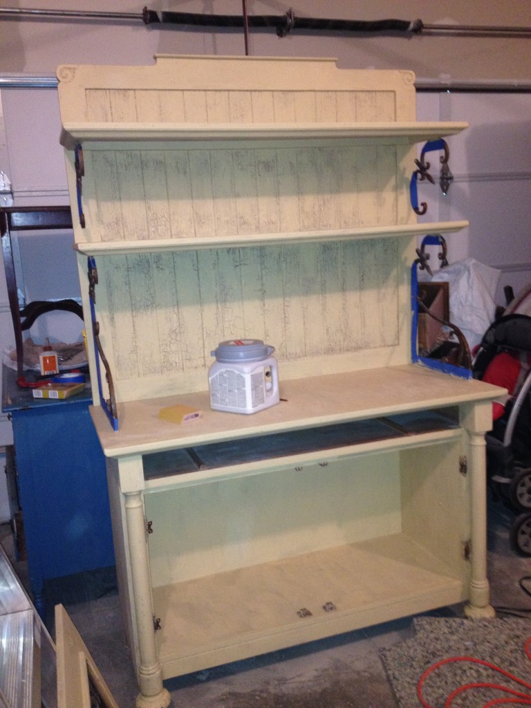 Roadside hutch makeover, rescued and restored - DIY furniture makeover tips and tricks by Girl in the Garage