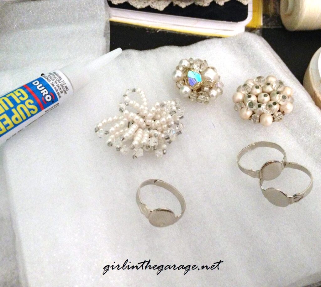 Vintage Earring Repurpose by Girl in the Garage blog