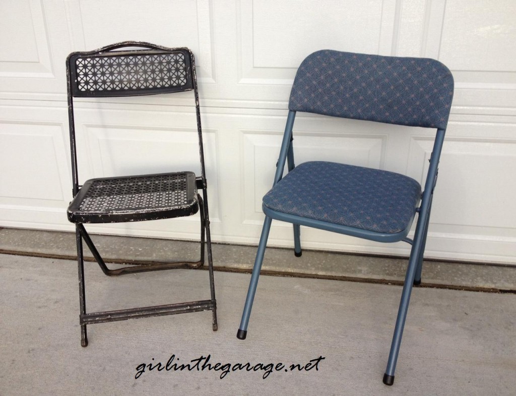 folding chairs, before @ girlinthegarage.net