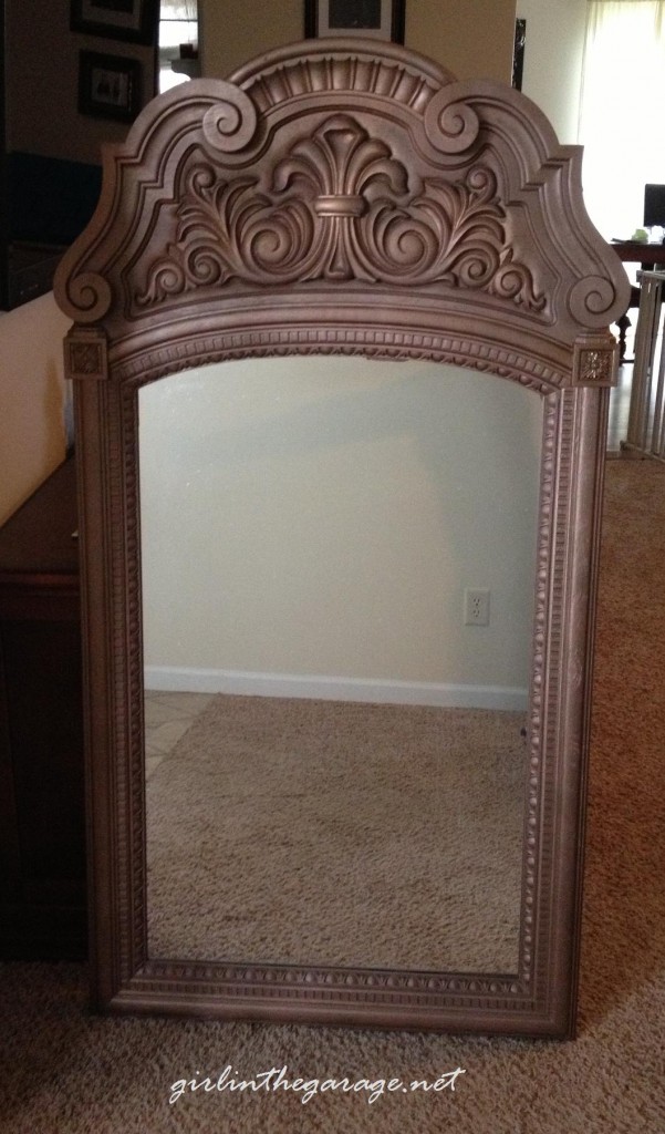 Large mirror before painting - Girl in the Garage