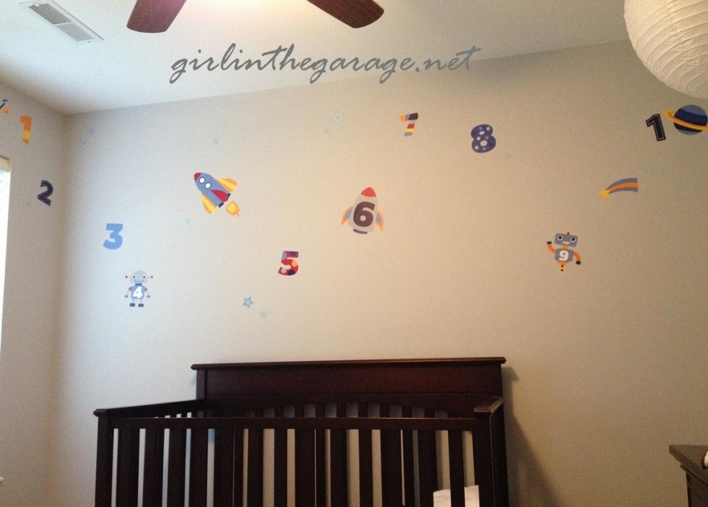 Little Boy's Space-themed Bedroom by Girl in the Garage