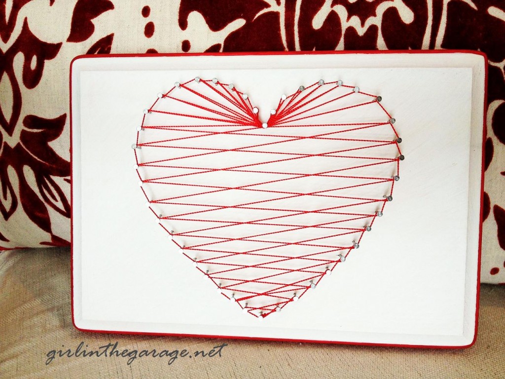 Heart String Art by Girl in the Garage