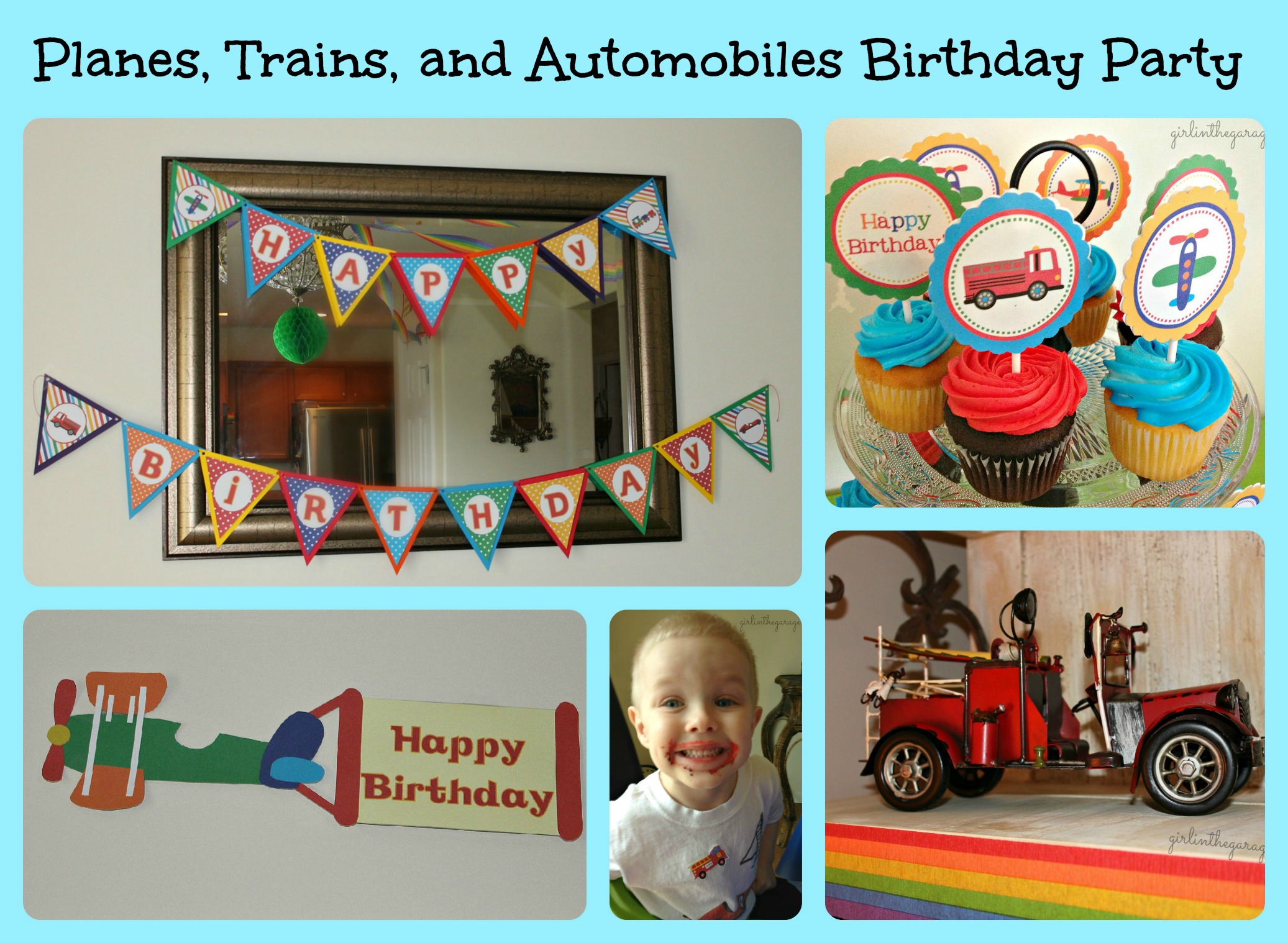 Planes Trains And Automobiles Birthday Party