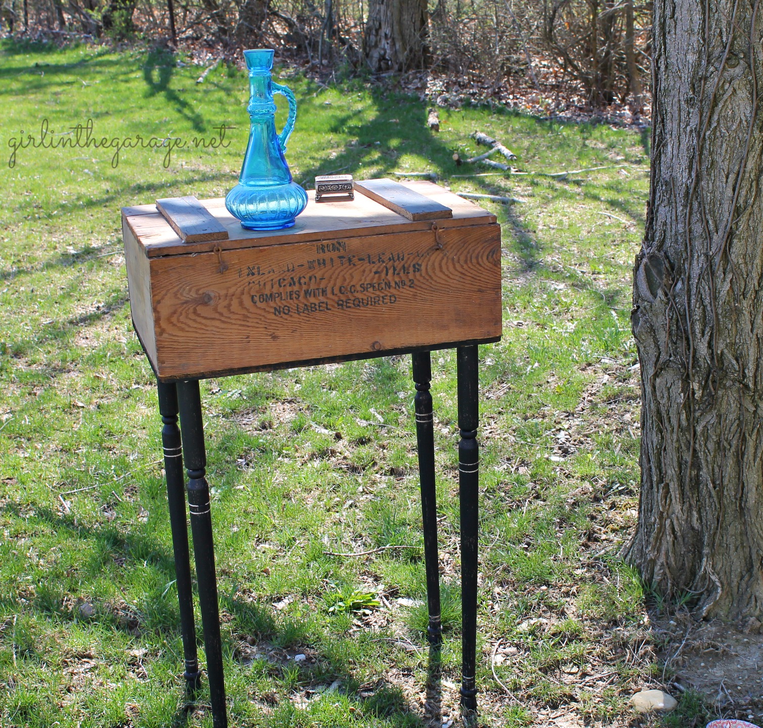 Upcycle: "Farmhouse Chic" Side Table