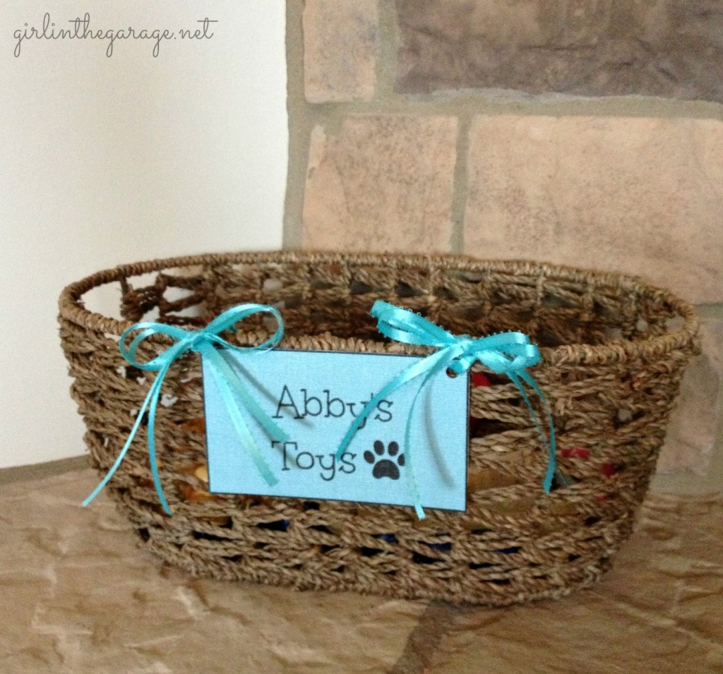 dog toy basket diy