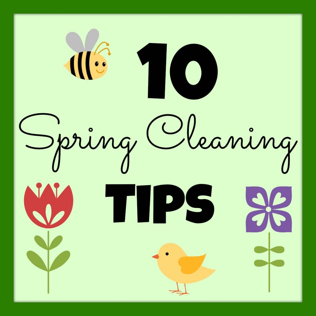 10 Spring Cleaning Tips, gathered by Girl in the Garage