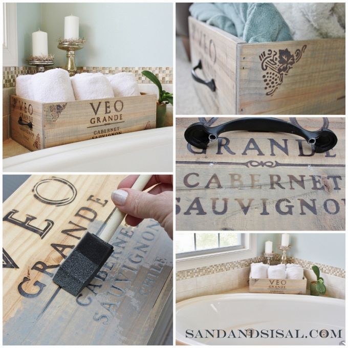 Wine crate storage by Sand & Sisal