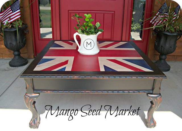 Union Jack coffee table by Three Mango Seeds