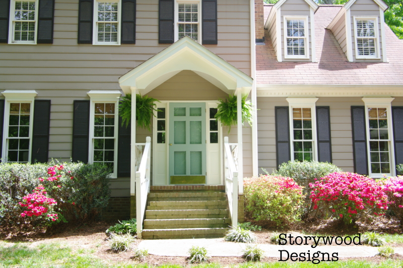 Painting the front door by Storywood Designs