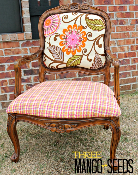 Vintage chair makeover by Three Mango Seeds