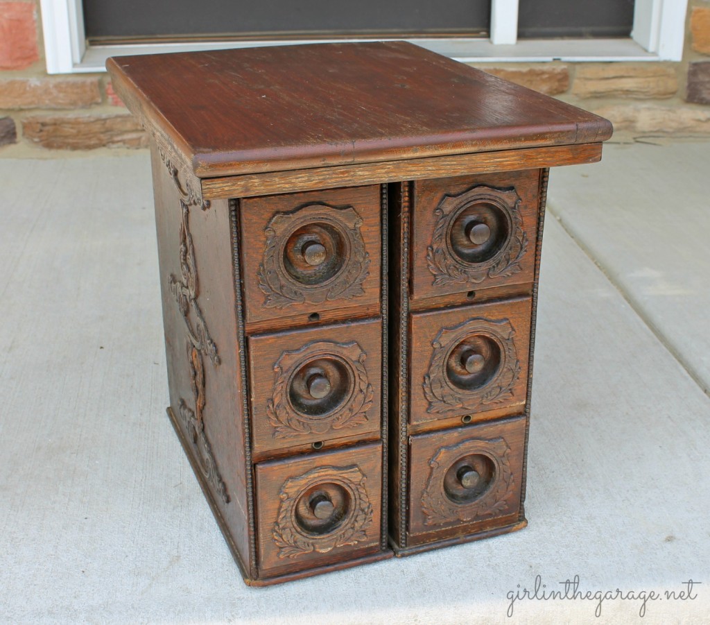 Upcycled Antique Sewing Drawers by Girl in the Garage