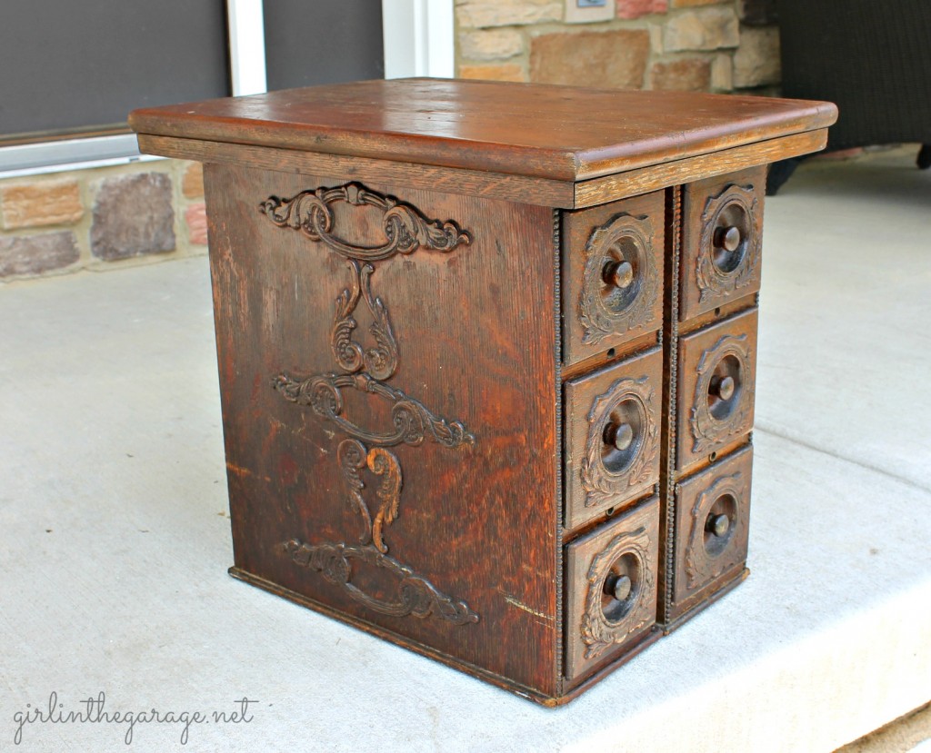 Upcycled Antique Sewing Drawers by Girl in the Garage