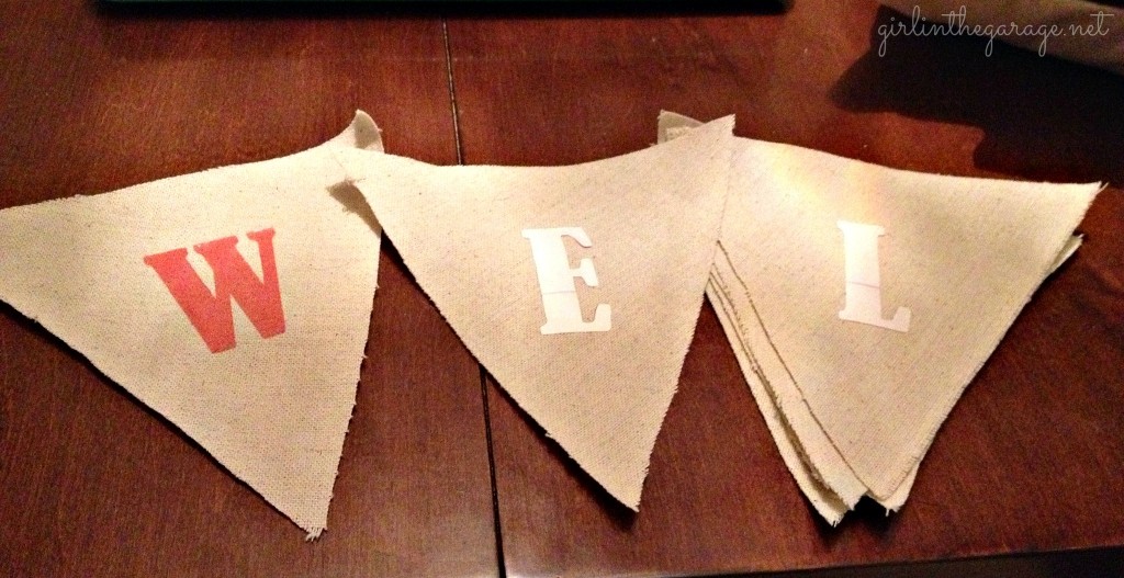 DIY Fabric garland and bunting tutorial by Girl in the Garage.  Great for parties or home decor!