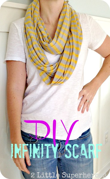 DIY Infinity Scarf by 2 Little Superheroes