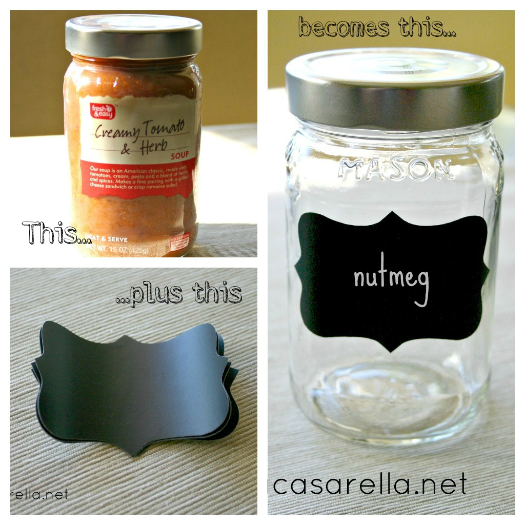 Chalkboard Label Jars by 'A Casarella