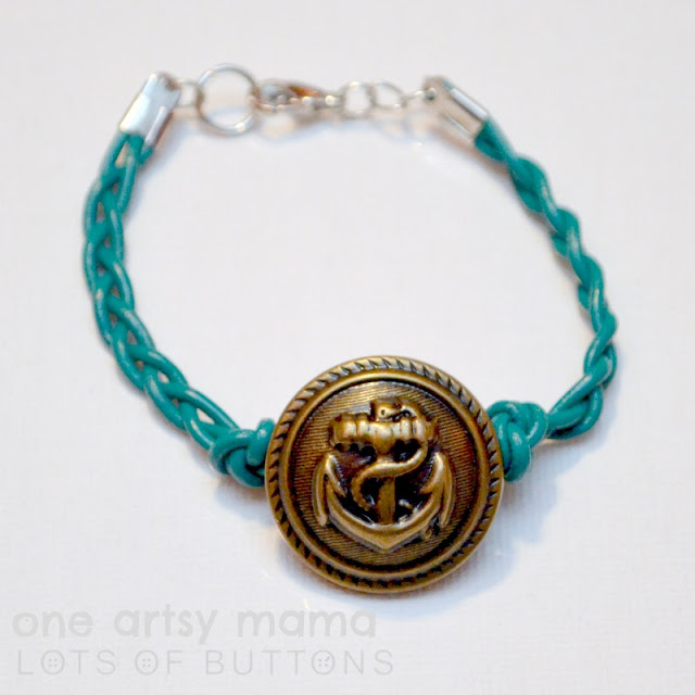 Braided Anchor Bracelet by One Artsy Mama