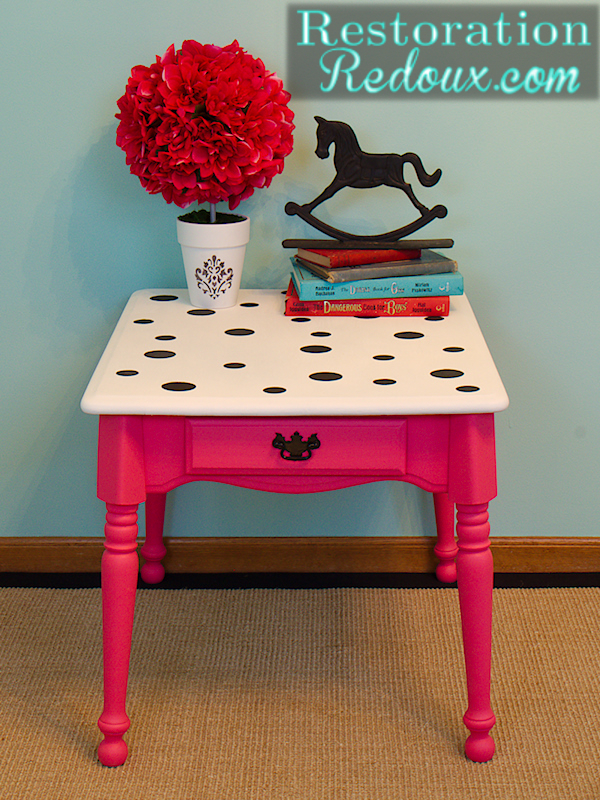 Pink nightstand by Restoration Redoux