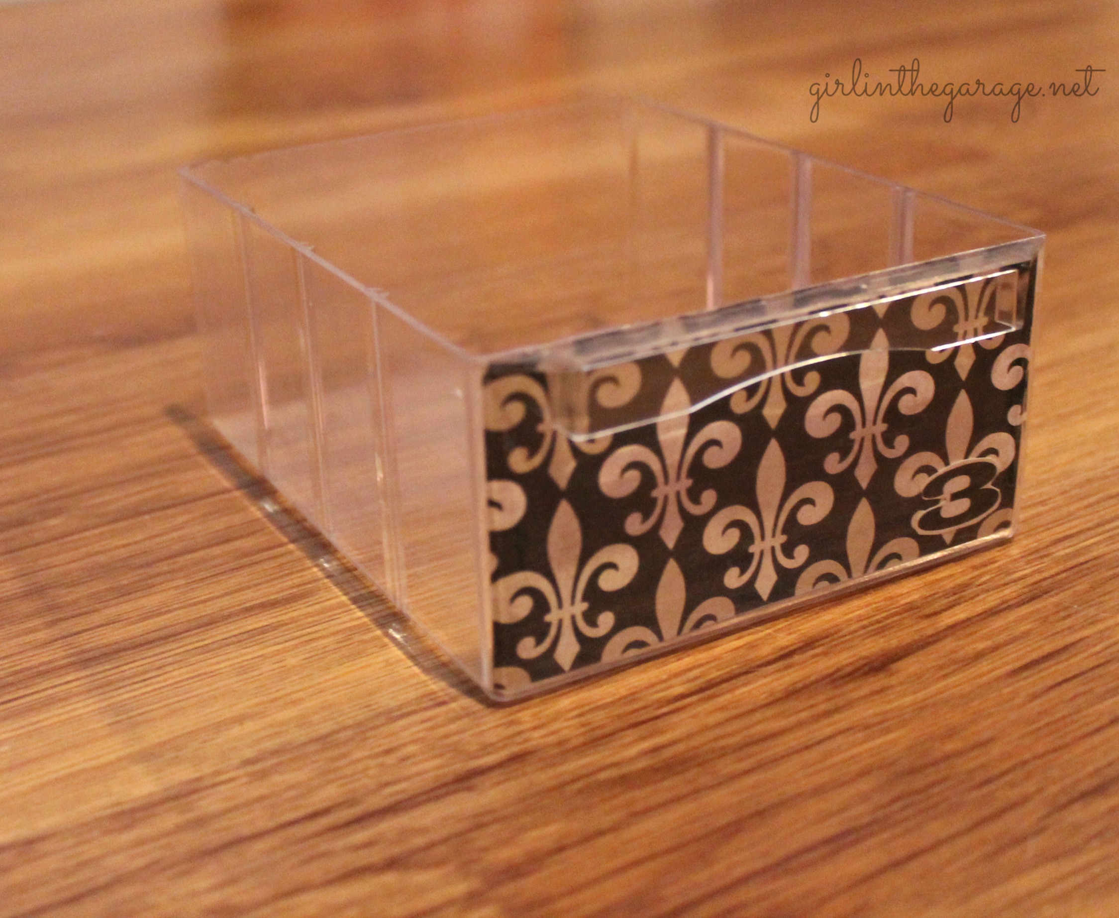 {Filthy to Fancy} Organizer Makeover. A dirty hardware organizer gets a fancy French makeover.