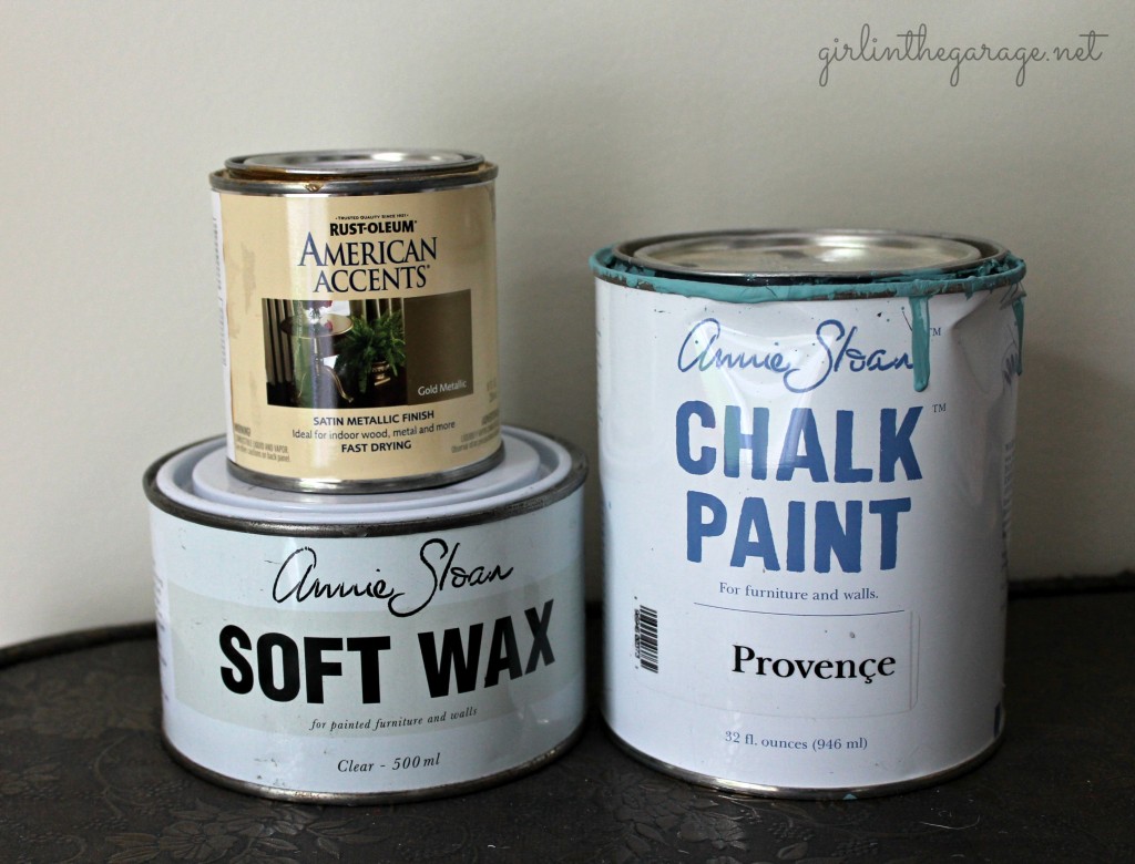 Turquoise Chalk Paint & Gold Metallic Table {makeover details} - Artsy  Chicks Rule®