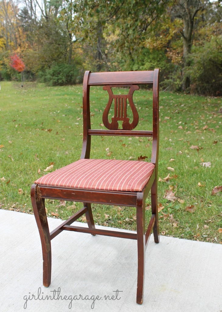 Vintage harp store back chair