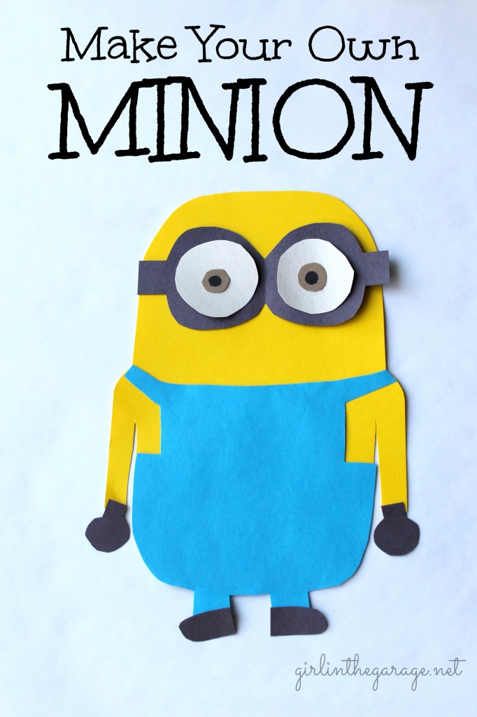 Make your own Minion - a kids craft.   girlinthegarage.net