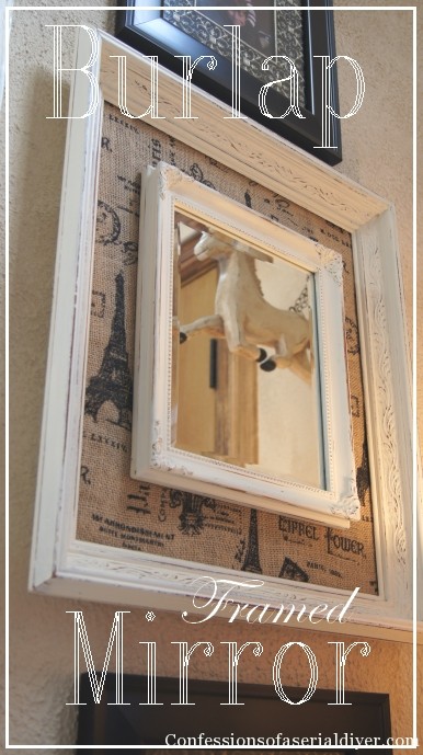 DIY Fabric Framed Mirror  Confessions of a Serial Do-it-Yourselfer