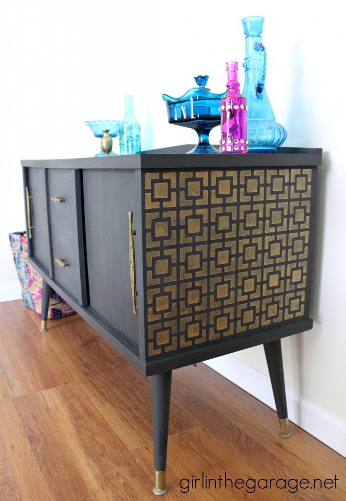 Midcentury Makeover with a Funky Surprise.  girlinthegarage.net