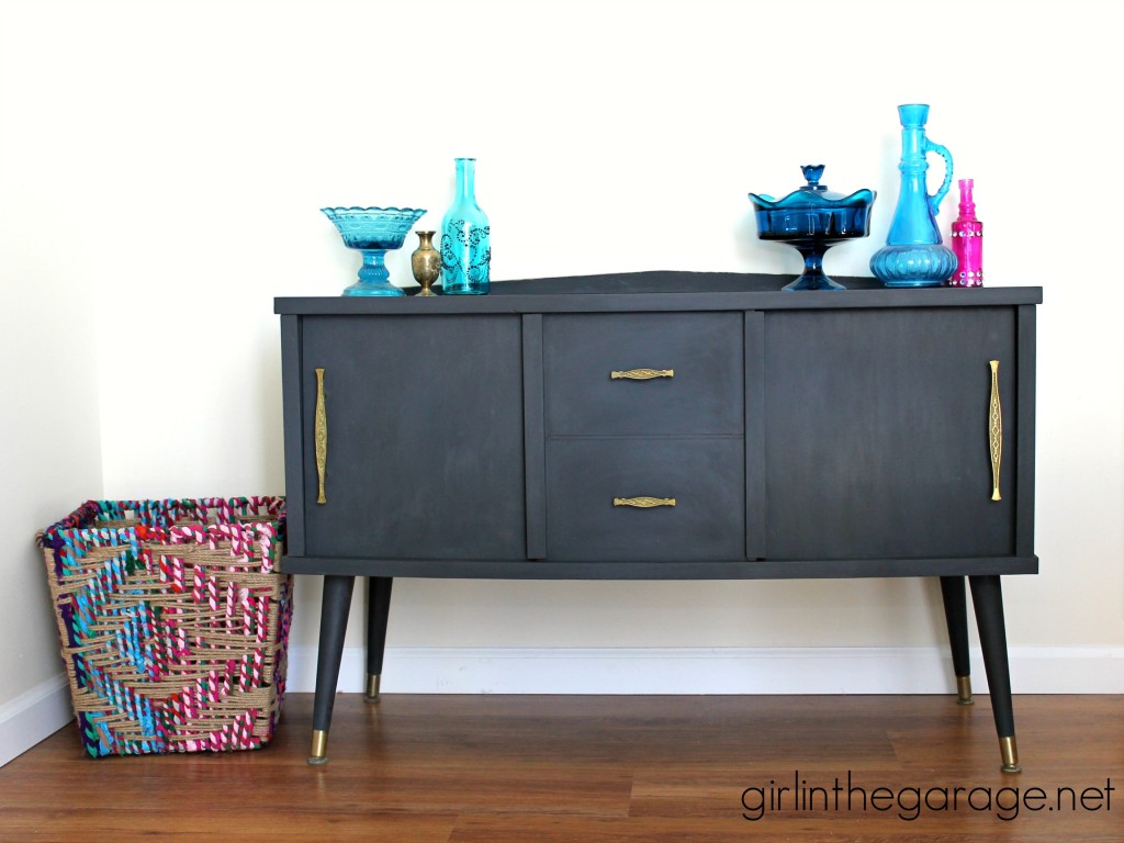 Midcentury Makeover with a Funky Surprise.  girlinthegarage.net