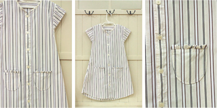 Shirt refashioned into girl's dress - The Sassy Pepper