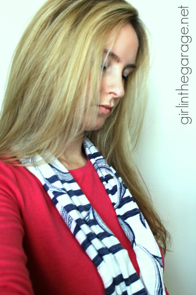 Easy DIY Tutorial: T-Shirt into an Infinity Scarf. girlinthegarage.net