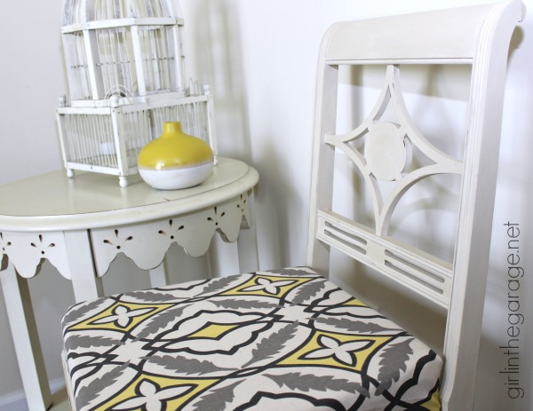 DIY: Vintage Chair Makeover with Chalk Paint. girlinthegarage.net