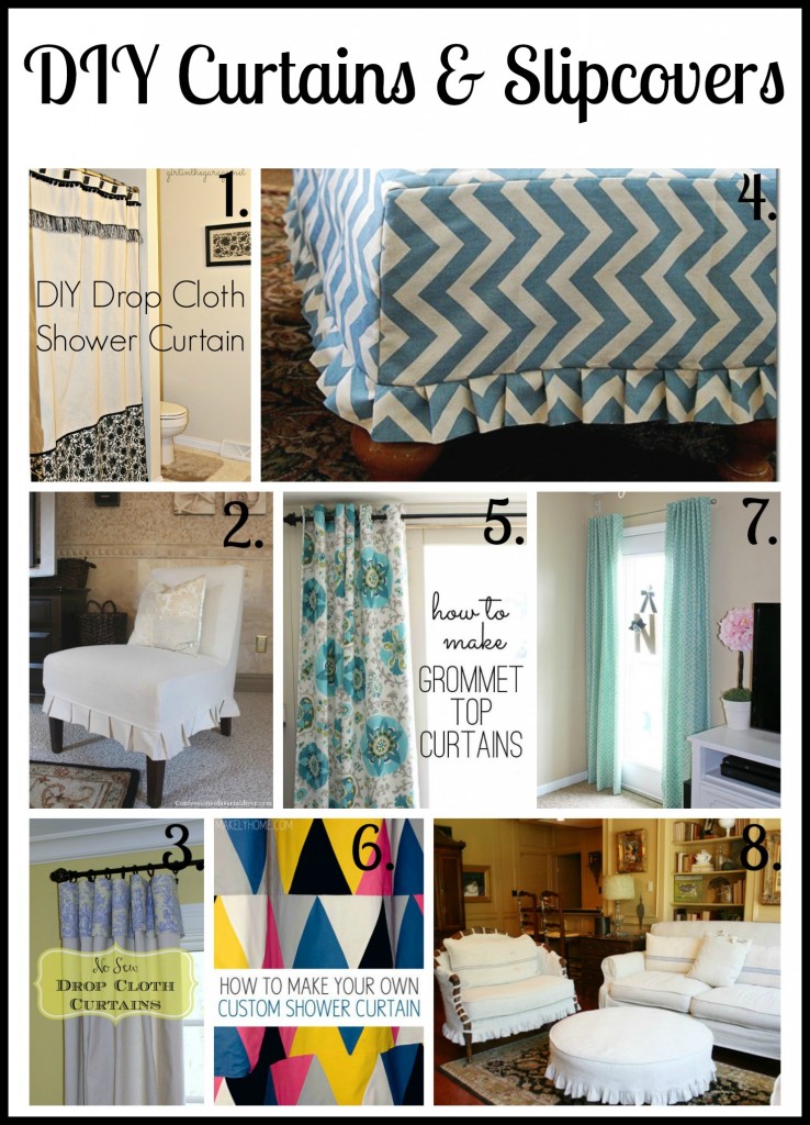 DIY Curtains and Slipcovers - gathered by girlinthegarage.net