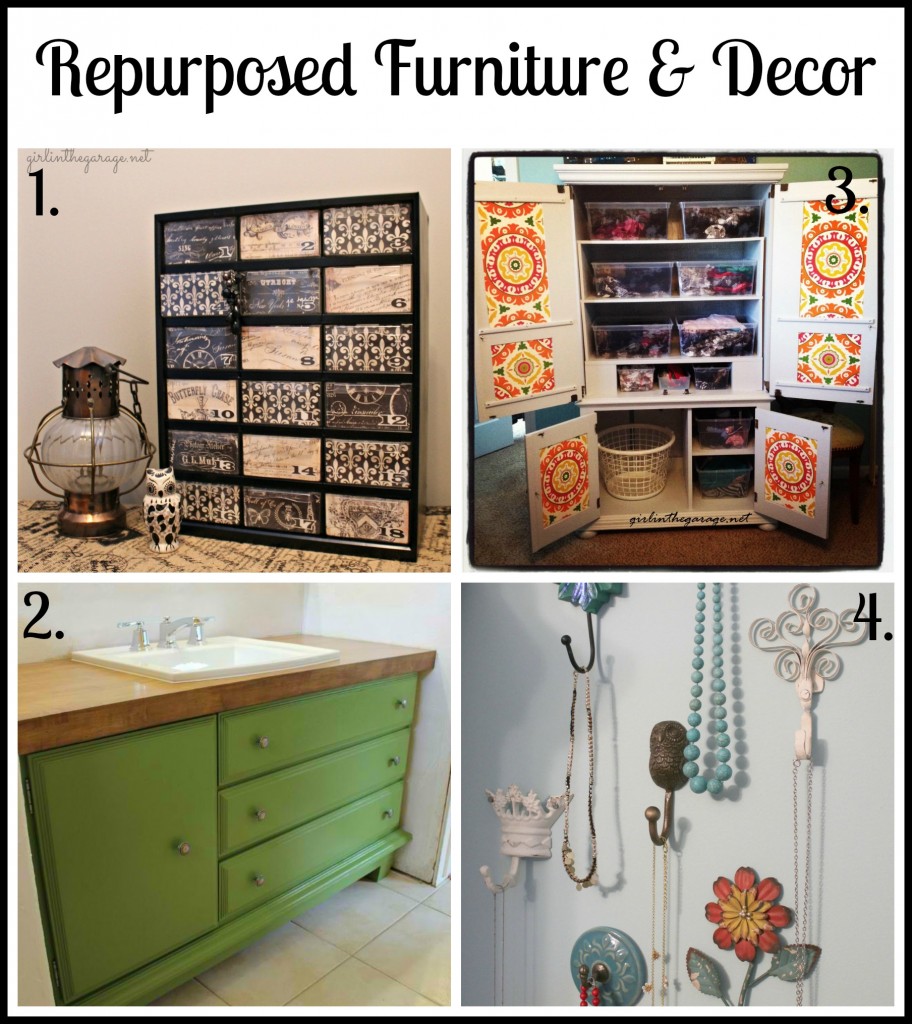 Repurposed Furniture and Decor - girlinthegarage.net