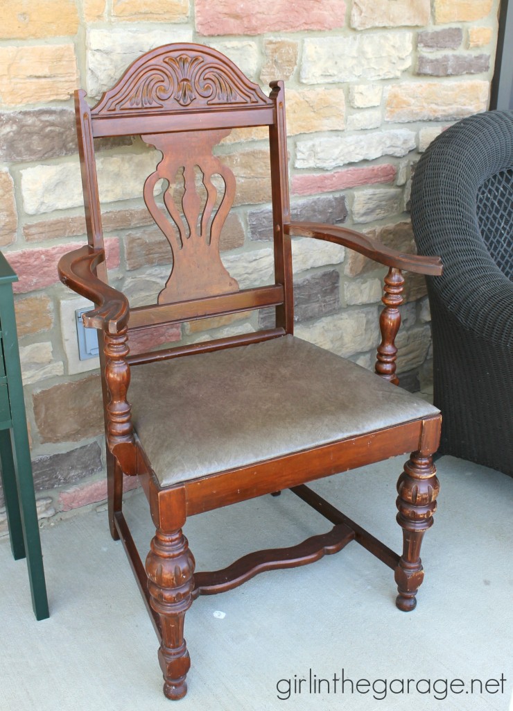 Boring brown vintage chair