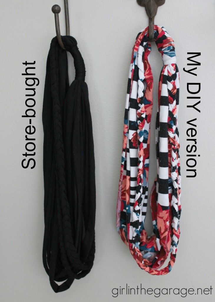 DIY Infinity Scarf from a Maxi Dress - girlinthegarage.net