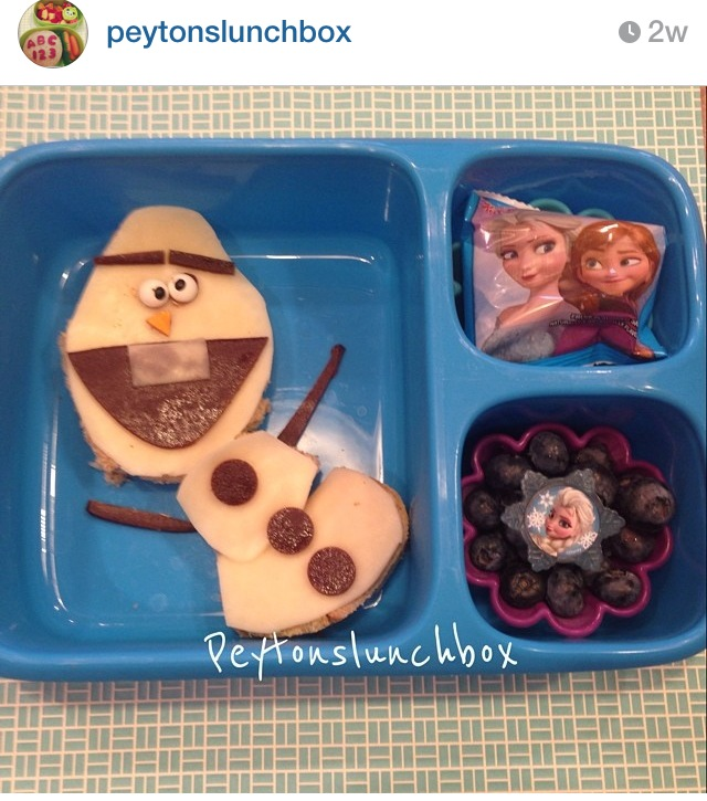 Bento lunch via Peyton's Lunchbox on Instagram