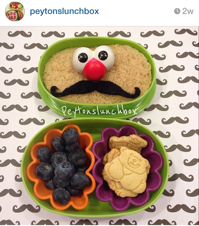 Bento lunch via Peyton's Lunchbox on Instagram