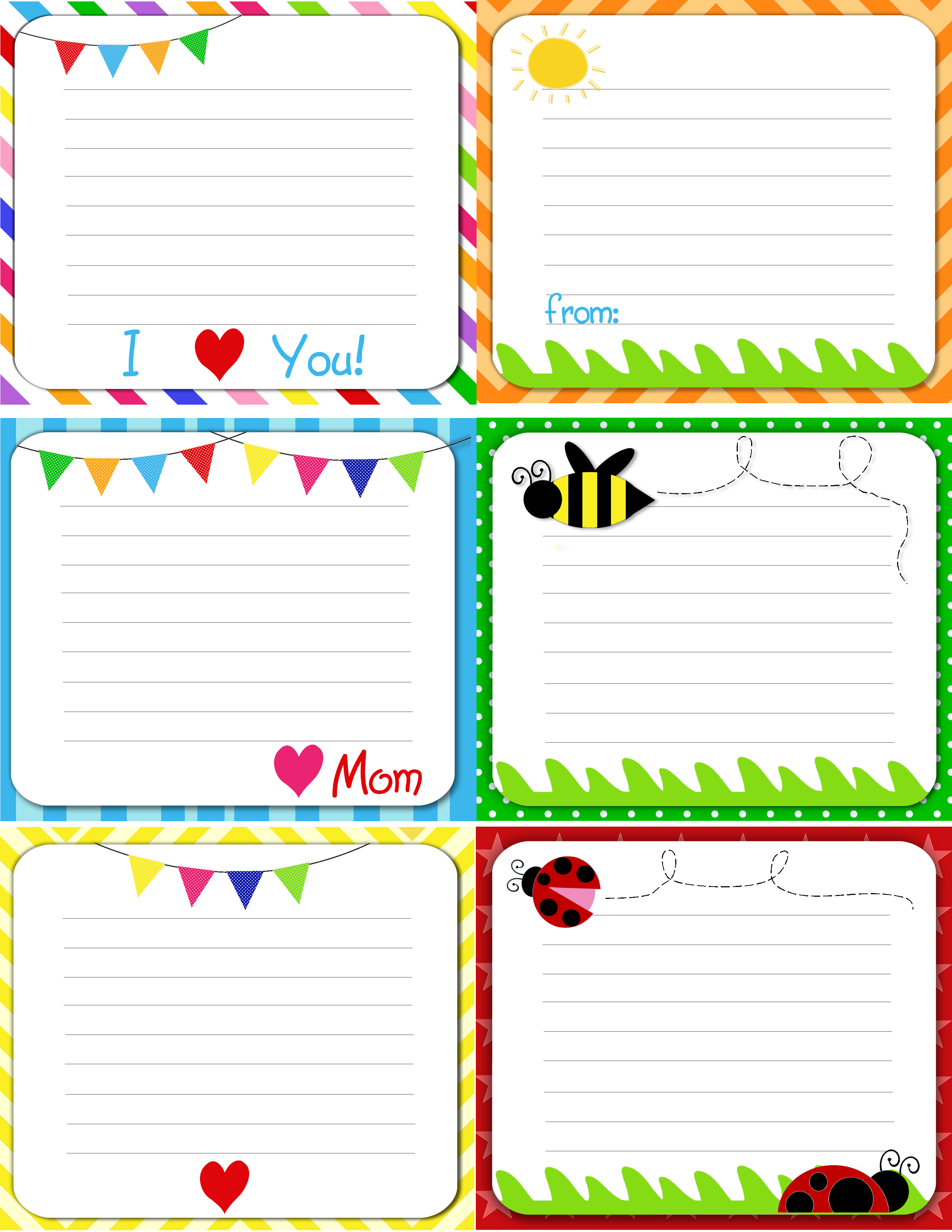 lunch box notes free printables