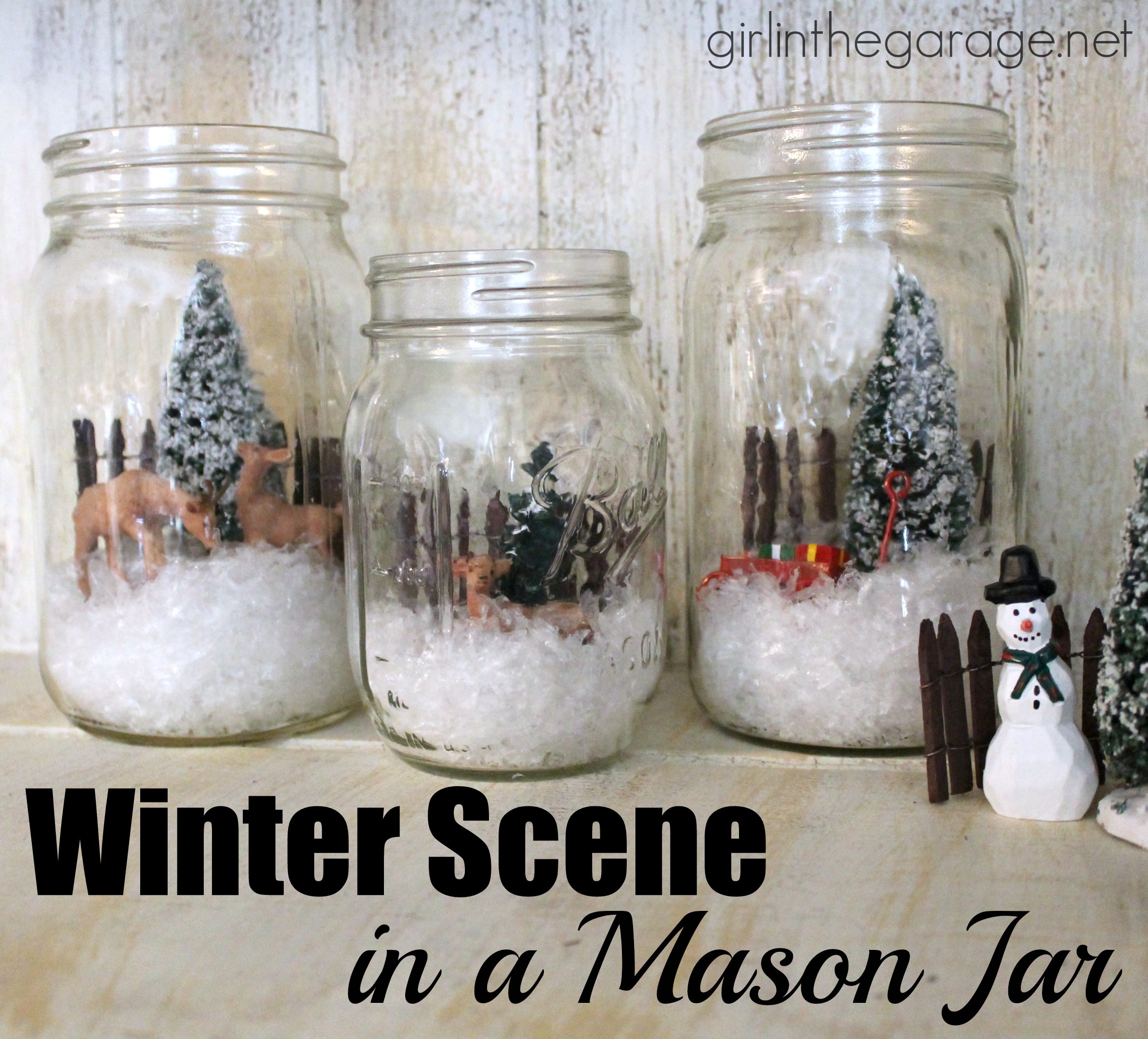 Snowflake Mason Jars - It All Started With Paint