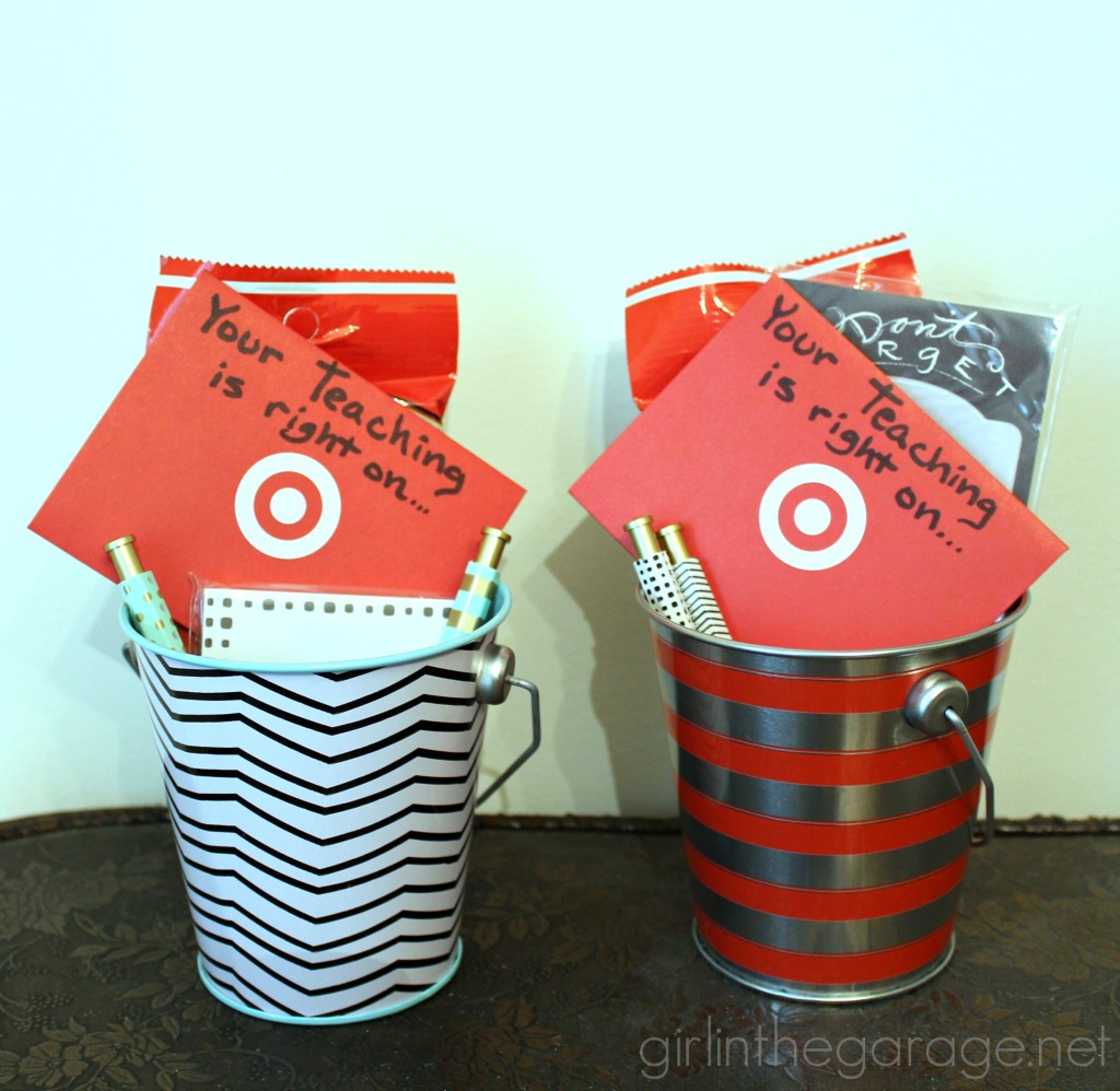 Cute and easy Target-themed teacher gift idea. girlinthegarage.net Cute and easy Target-themed teacher gift idea. girlinthegarage.net