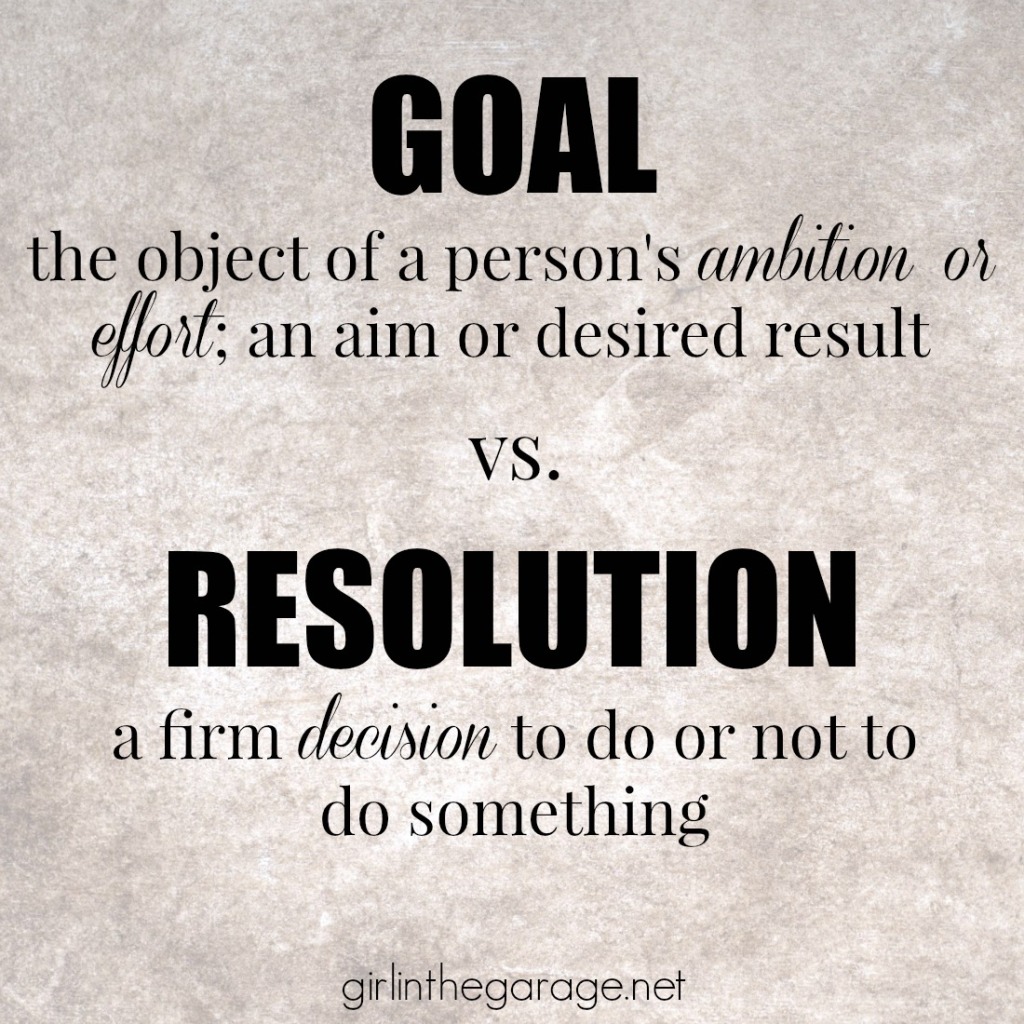 Goal Setting: 5 Tips for how to set and keep goals for your best year ever.  girlinthegarage.net