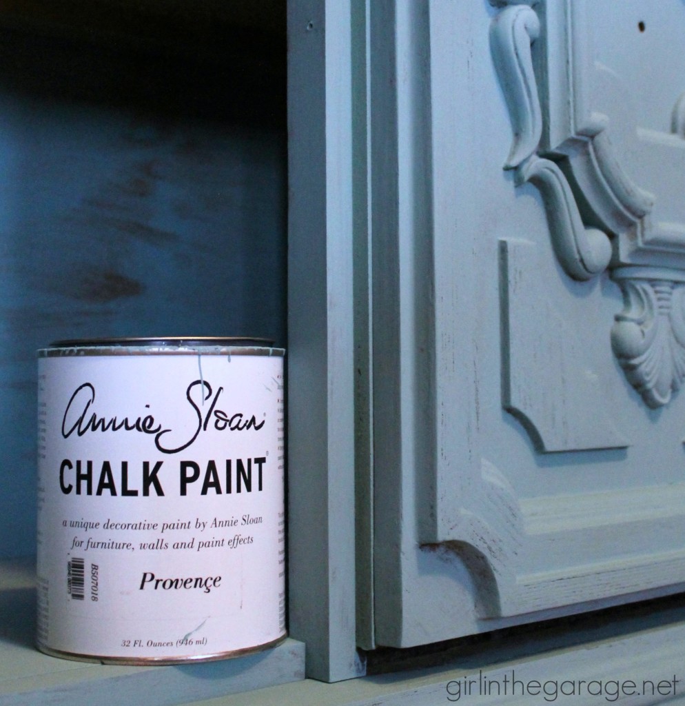 See how an ugly thrift store buffet got a major facelift with Chalk Paint.  girlinthegarage.net