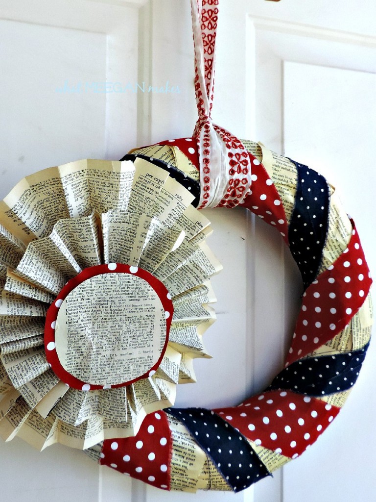 Book Page Wreath - What Meegan Makes