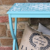 Provence Stenciled Table