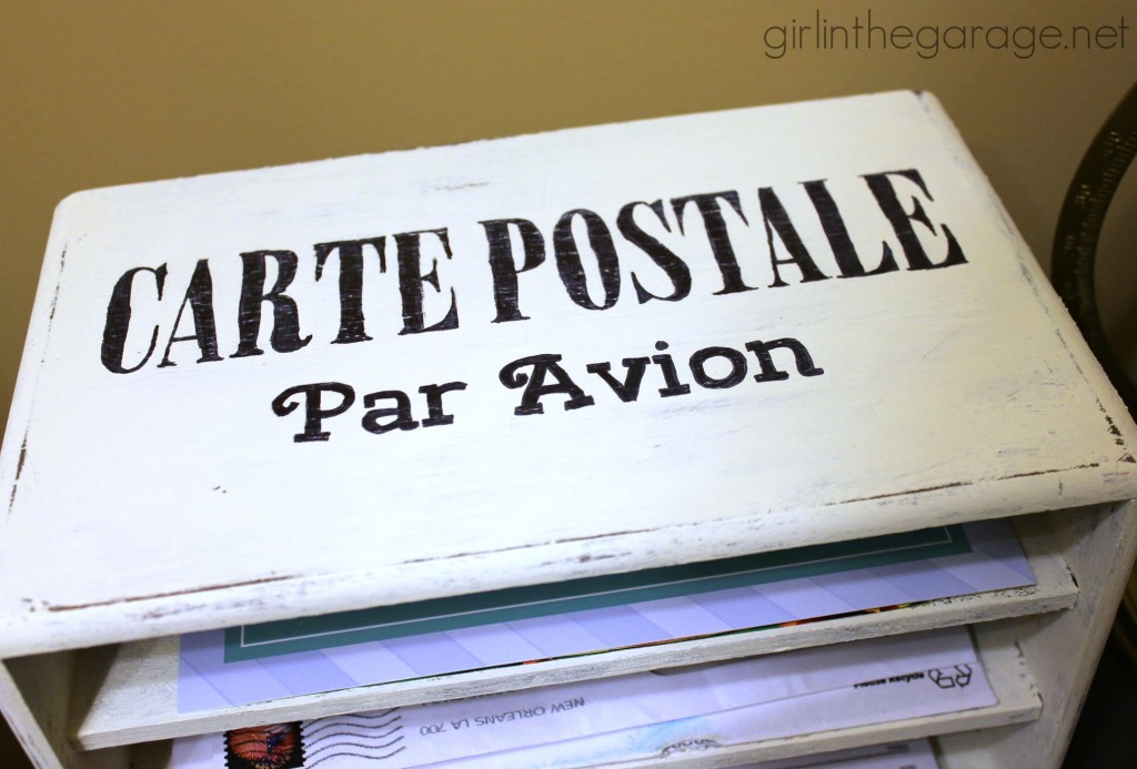 How to turn an old jewelry box into a mail organizer station - Trash to Treasure Tuesday. girlinthegarage.net How to turn an old jewelry box into a mail organizer station - Trash to Treasure Tuesday. girlinthegarage.net