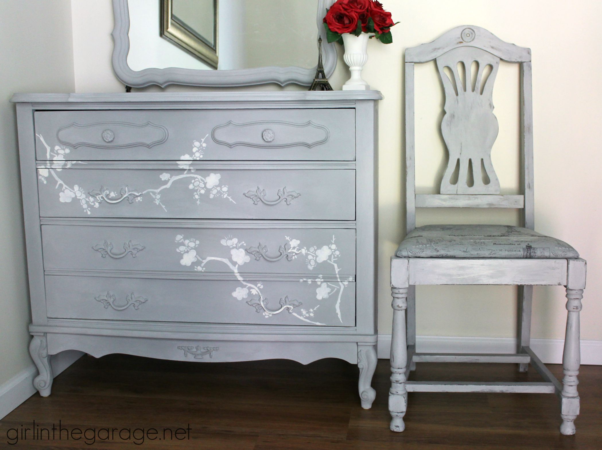 French Chair Makeover In Paris Grey Girl In The Garage