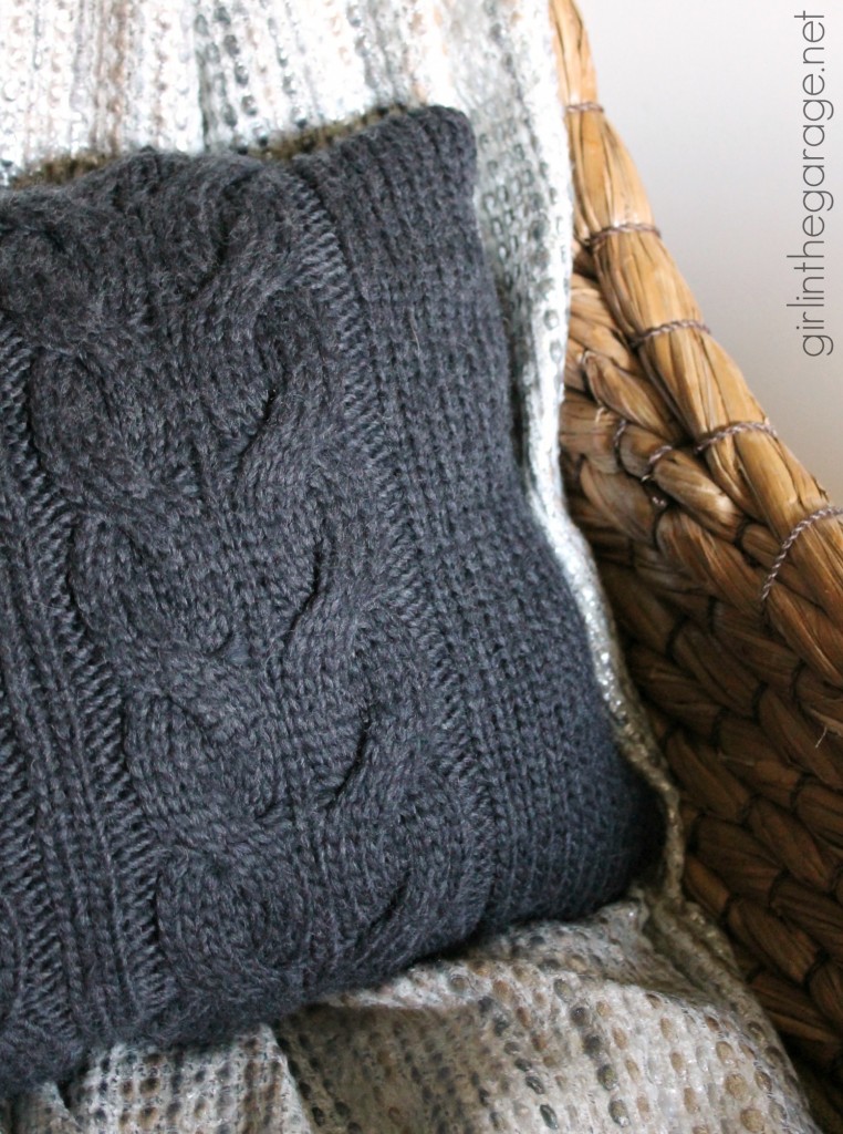 One upcycled sweater, three DIY projects - Trash to Treasure - girlinthegarage.net