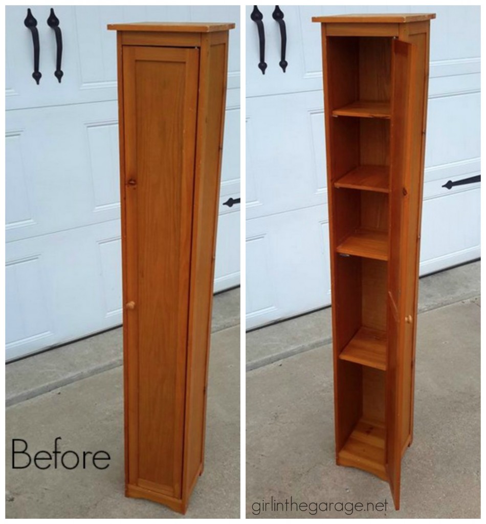 Upcycled Storage Cabinet Makeover - Before