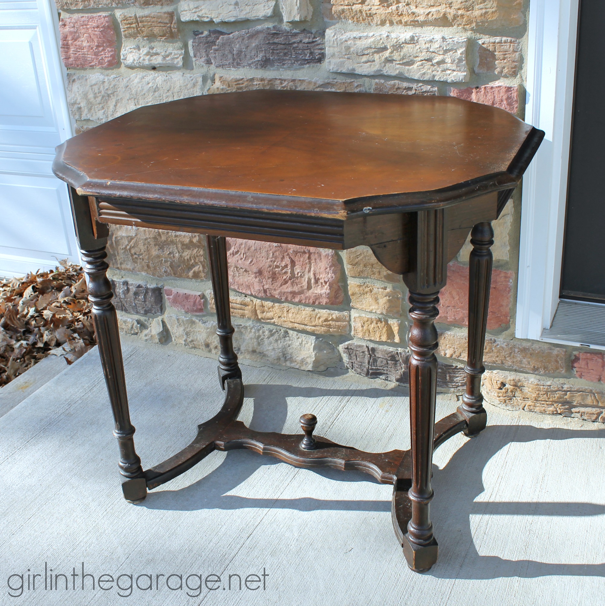 French Patisserie Table - Antique table makeover by Girl in the Garage